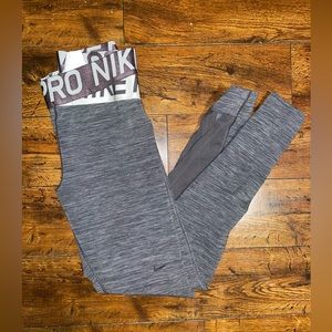 Nike Pro leggings. Size small. Grey.